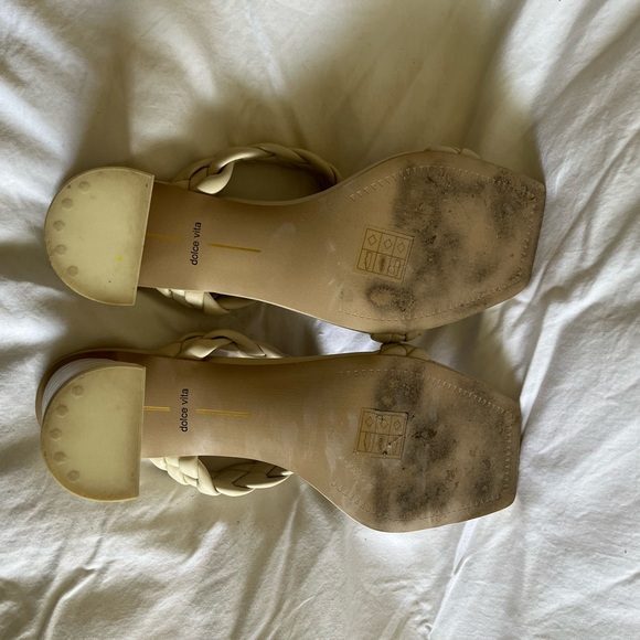 🌸EUC Dolce Vita Ivory Stella heels in size 11 - Picture 8 of 10